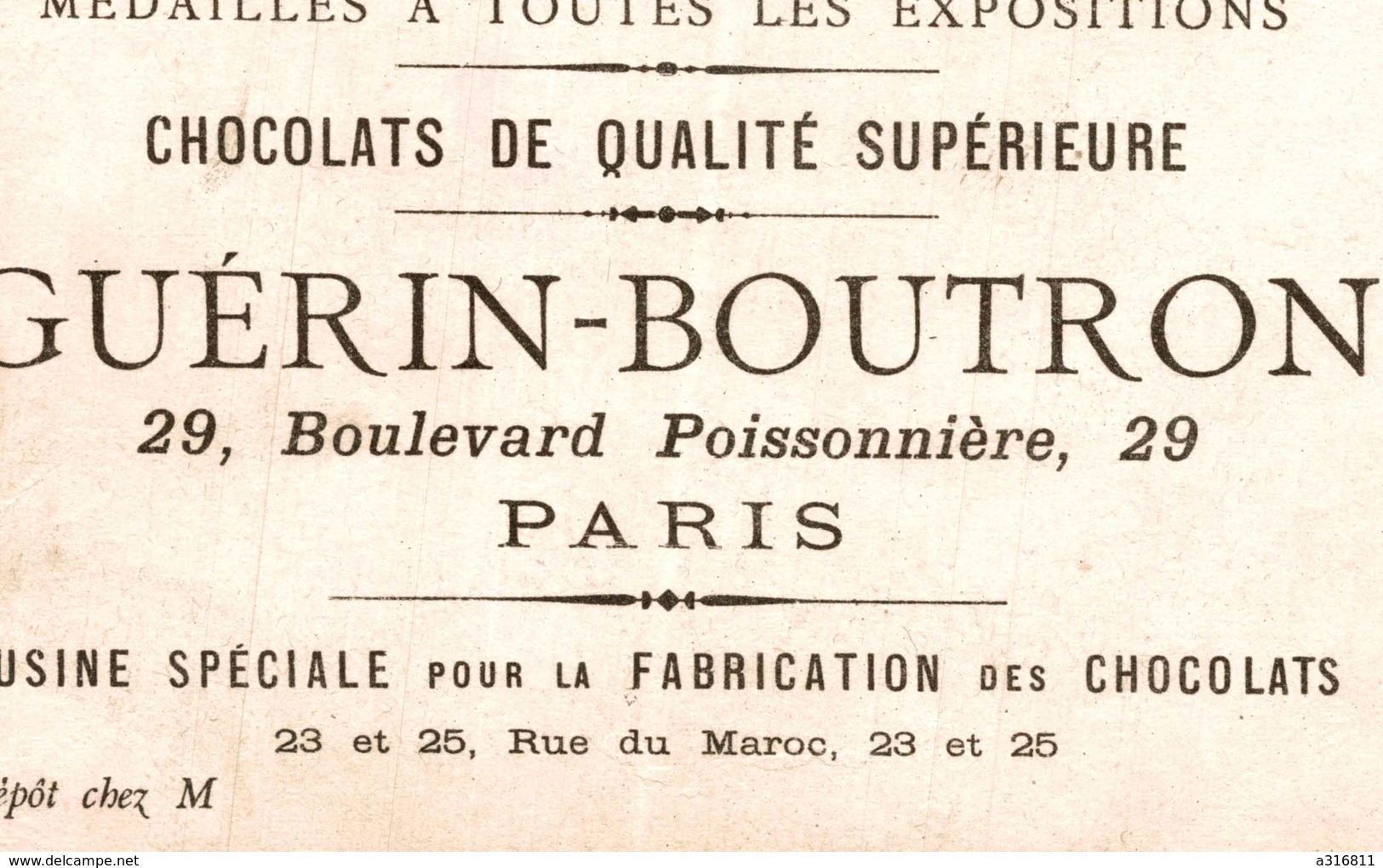 CHOCOLAT GUERIN-BOUTRON  Le Roi D'Yvetot - Guérin-Boutron