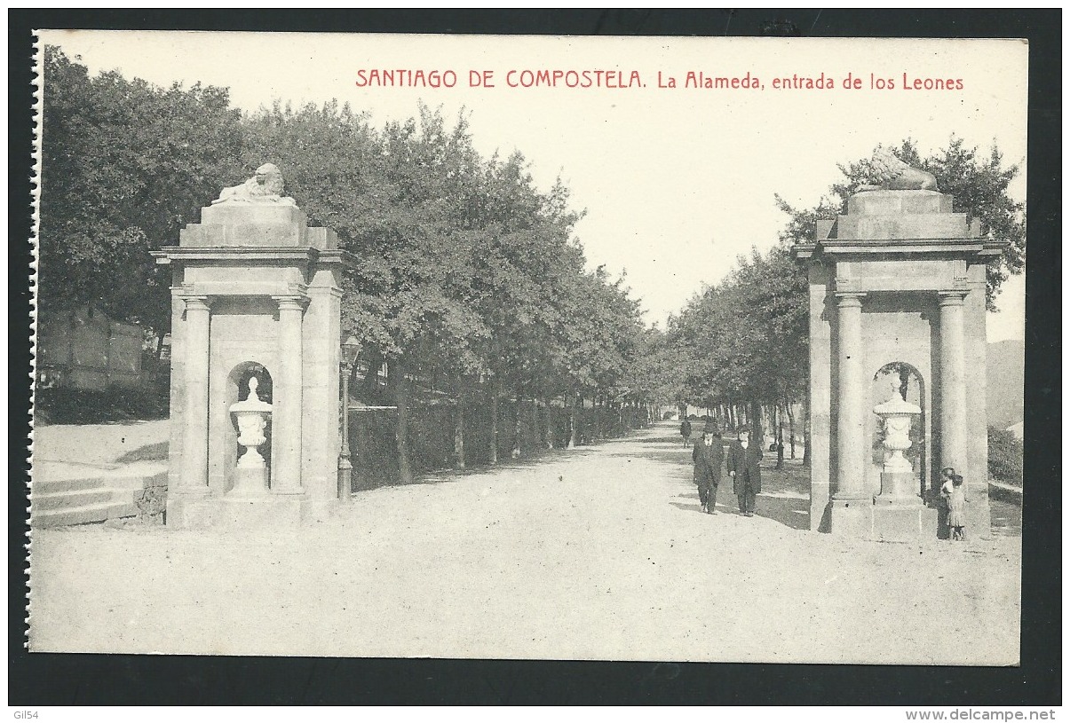 Espagne , Santiago De Compostela , La Alameda , Entrada De Los Leones   - Xa86 - Santiago De Compostela