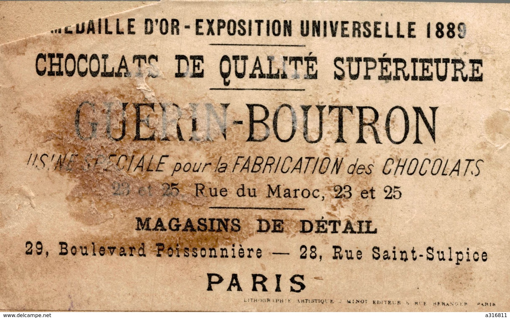 CHOCOLAT GUERIN-BOUTRON - Guérin-Boutron