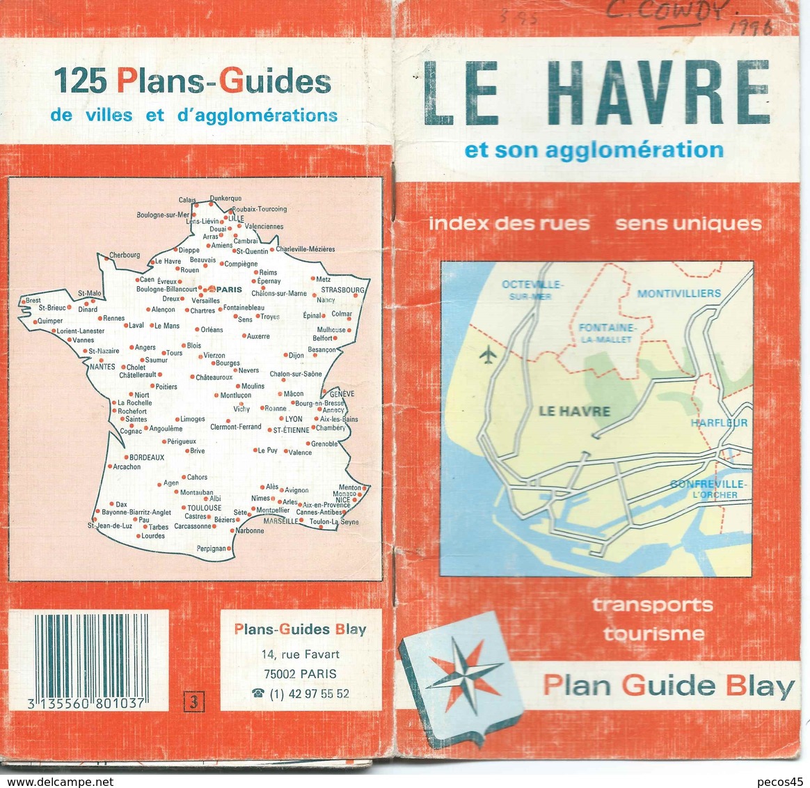 Plan BLAY : LE HAVRE - 1996 - 1 / 14 000ème. - Cartes Topographiques