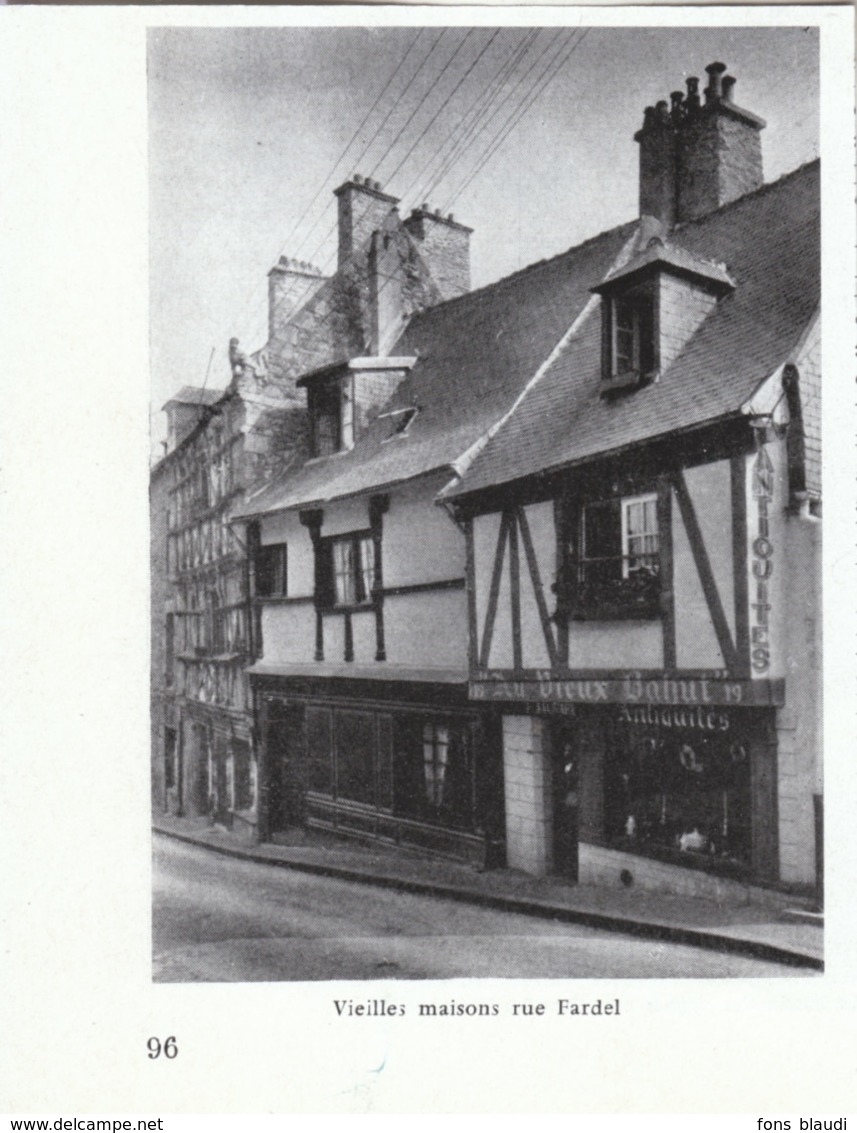 1958 - Iconographie - Saint-Brieuc (Côtes-d'Armor) - La Rue Fardel - FRANCO DE PORT - Unclassified