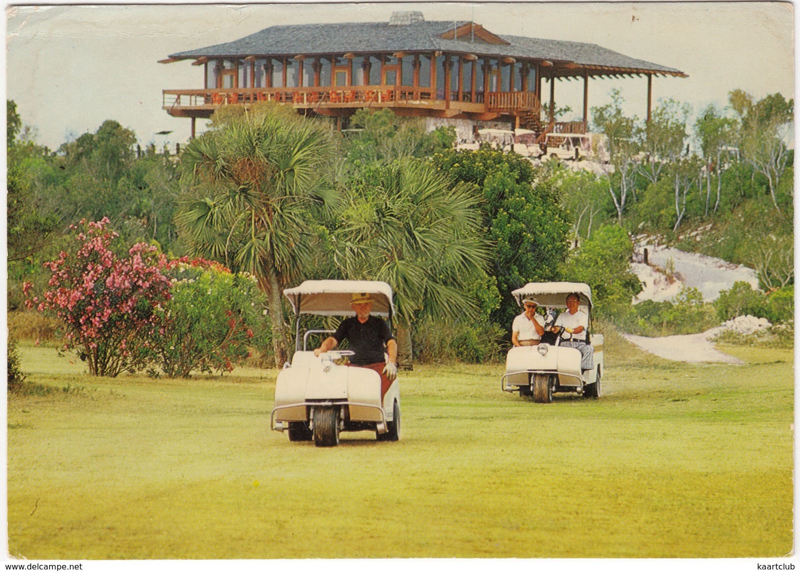 GOLF CARTS - 18 Hole Championship Golf-Course At Treasure Cay, Abaco, Bahamas - Clubhouse - Golf