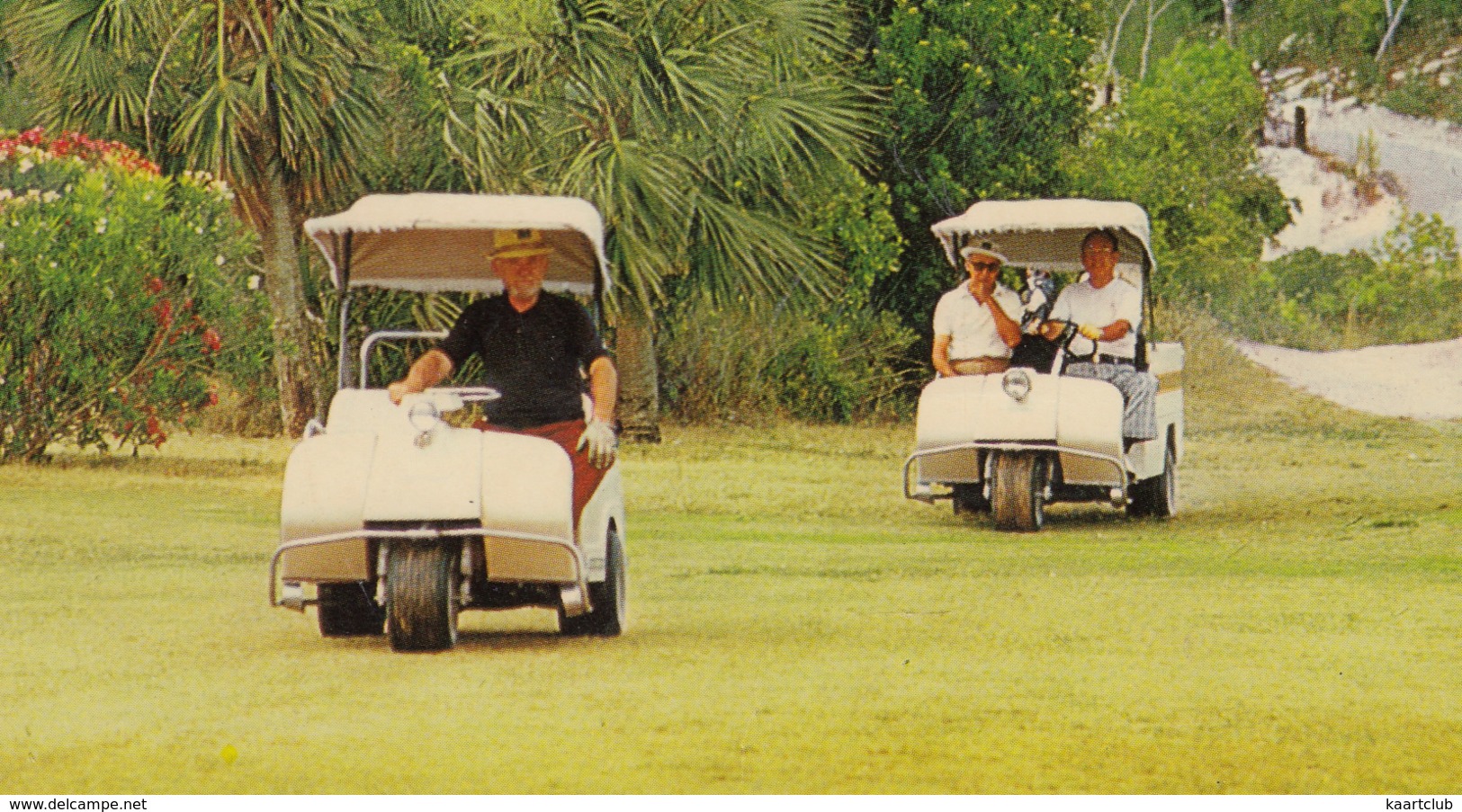 GOLF CARTS - 18 Hole Championship Golf-Course At Treasure Cay, Abaco, Bahamas - Clubhouse - Golf