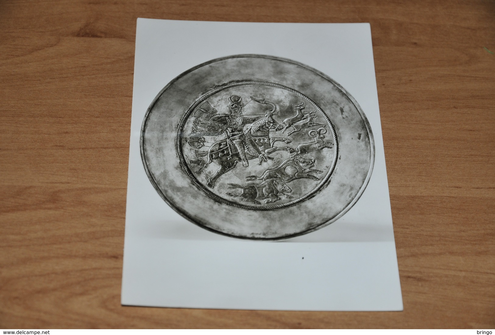 4494-  Silberteller Mit Jagdscene, Sassanidische Epoche - Sonstige & Ohne Zuordnung