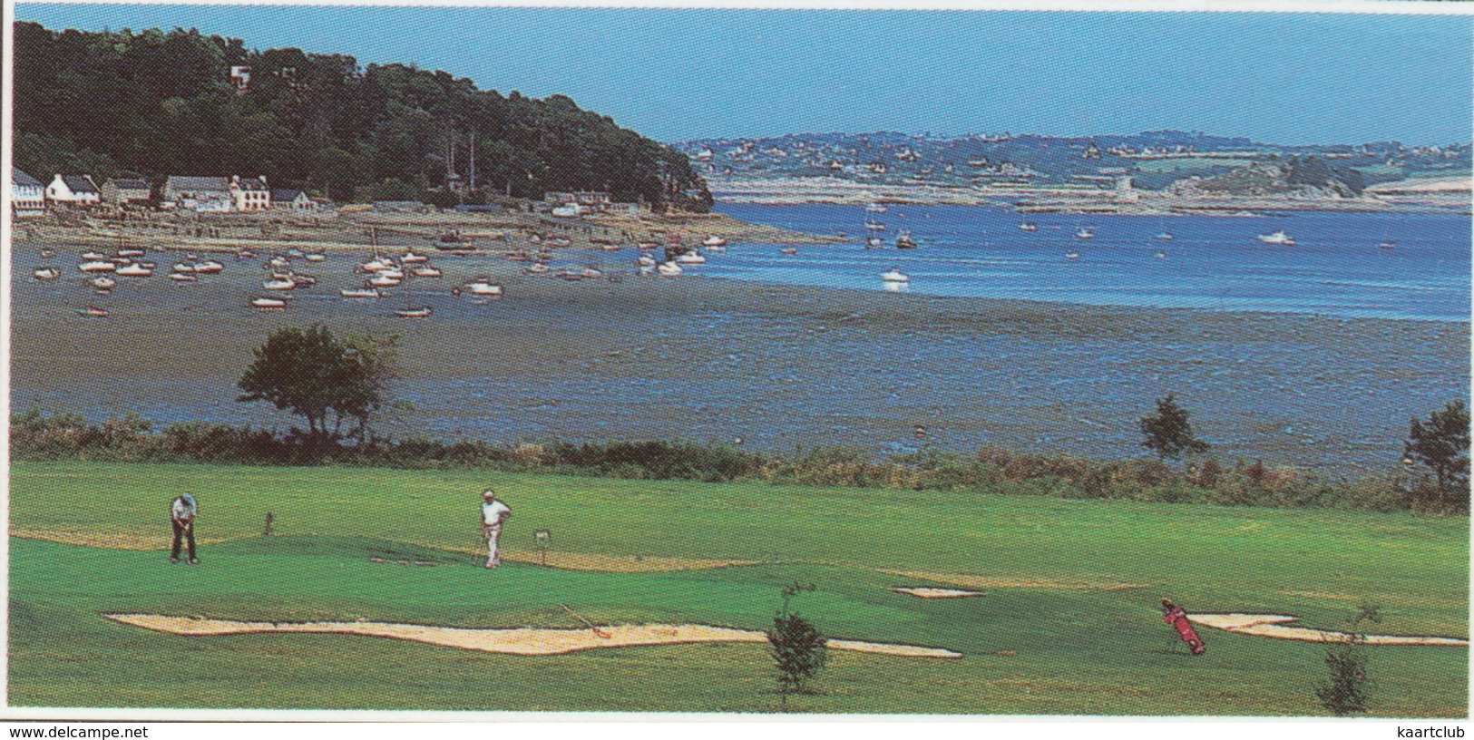 GOLF: Carentec (Cote Du Léon) - Le Golf Municipal, Chateau Du Taureau, L'ile Louët Et L'église - (Finistère, France) - Golf