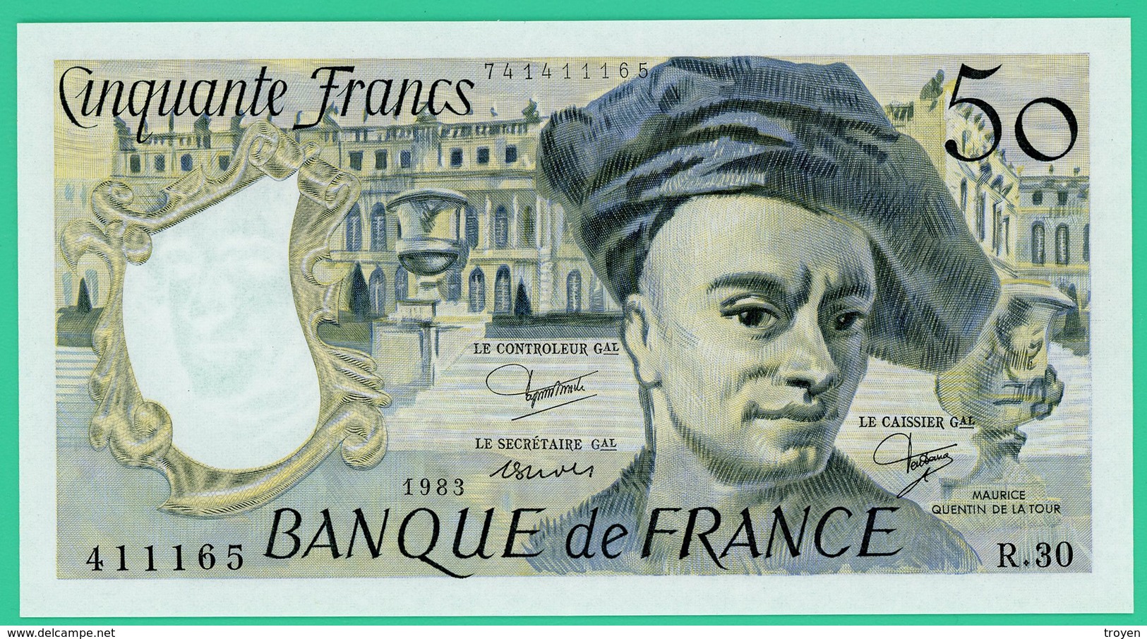 50 Francs - France -  Quentin De La Tour - N°R.30 400065 / 1983  - Neuf - 50 F 1976-1992 ''Quentin De La Tour''