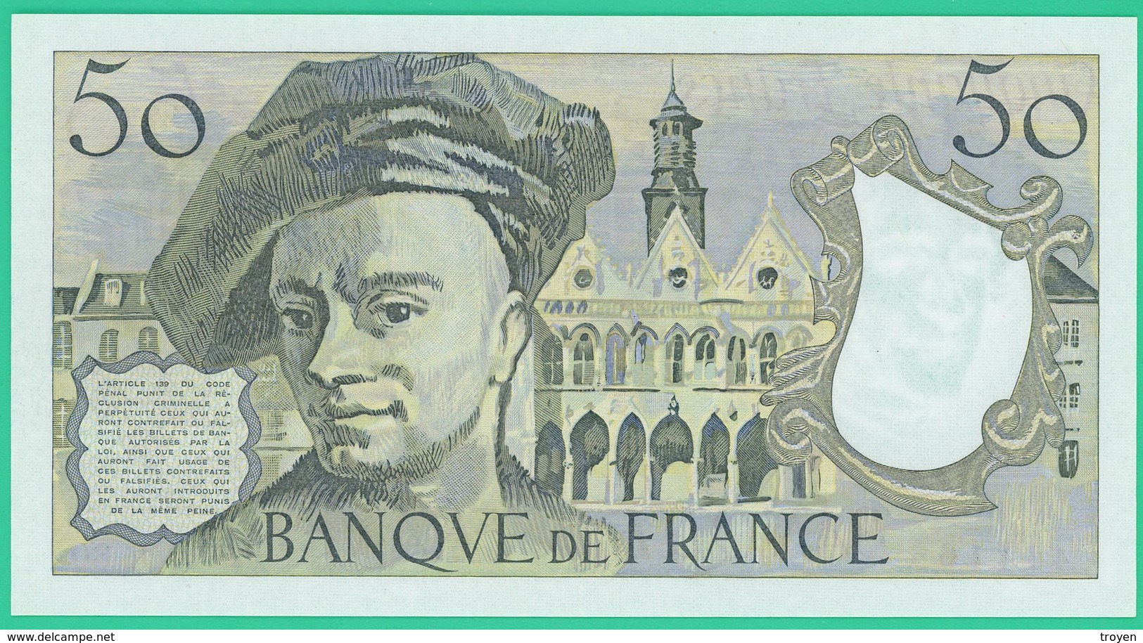 50 Francs - France -  Quentin De La Tour - N°R.30 400065 / 1983  - Neuf - 50 F 1976-1992 ''Quentin De La Tour''