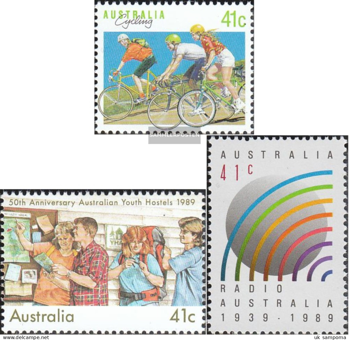 Australia 1165A,1169,1180 (complete Issue) Unmounted Mint / Never Hinged 1989 Sports, Hostels, Radio - Mint Stamps