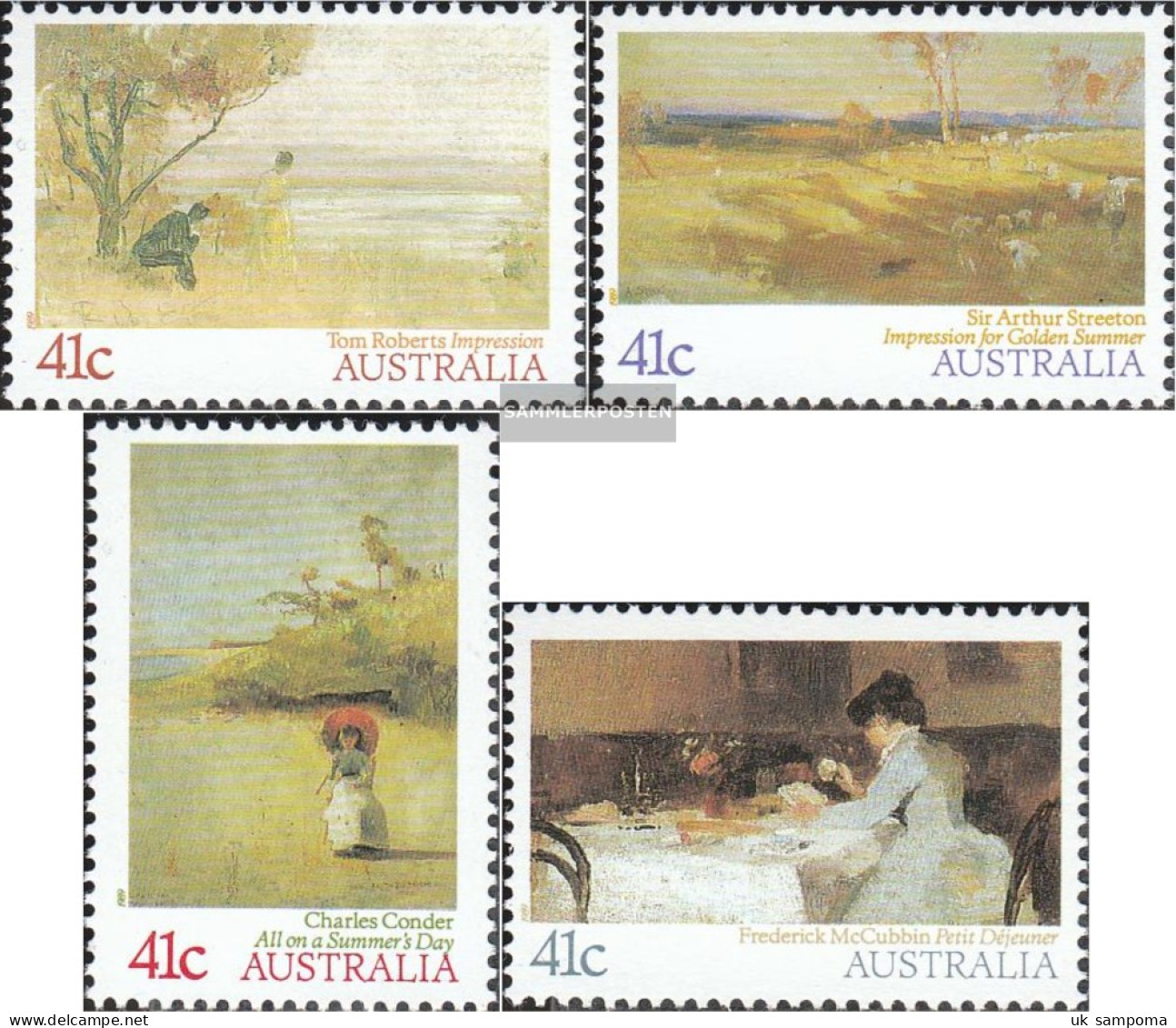 Australia 1161-1164 (complete Issue) Unmounted Mint / Never Hinged 1989 Paintings - Mint Stamps
