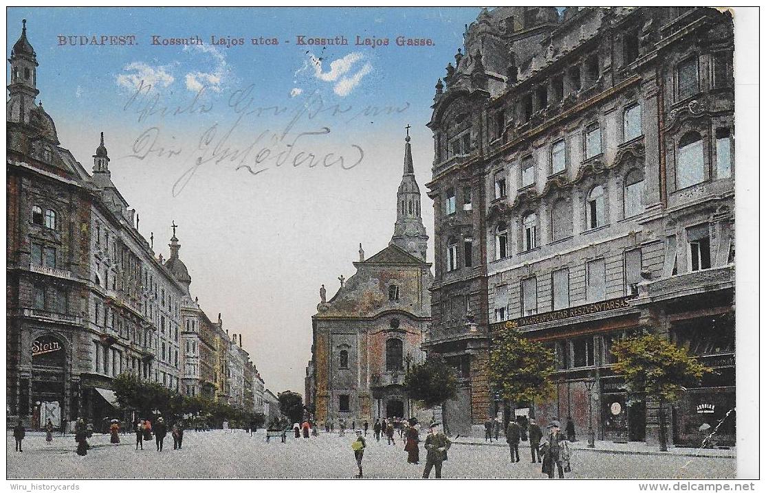 AK 0039  Budapest - Kossuth Lajos Gasse Um 1915 - Ungarn