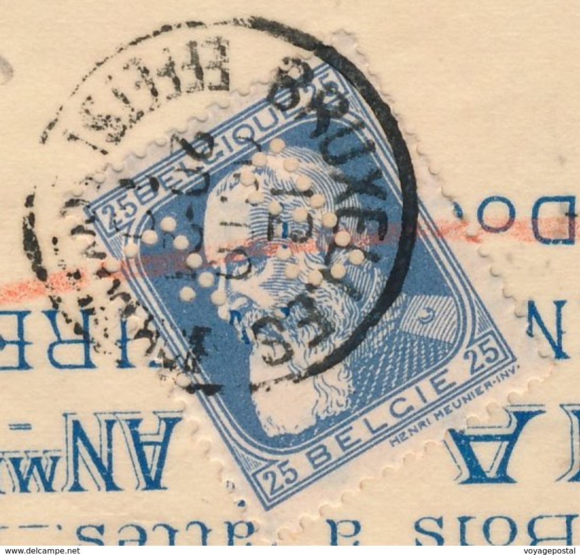 Telegramme Russia Gand Perfore Société Bois Du Nord - 1909-34