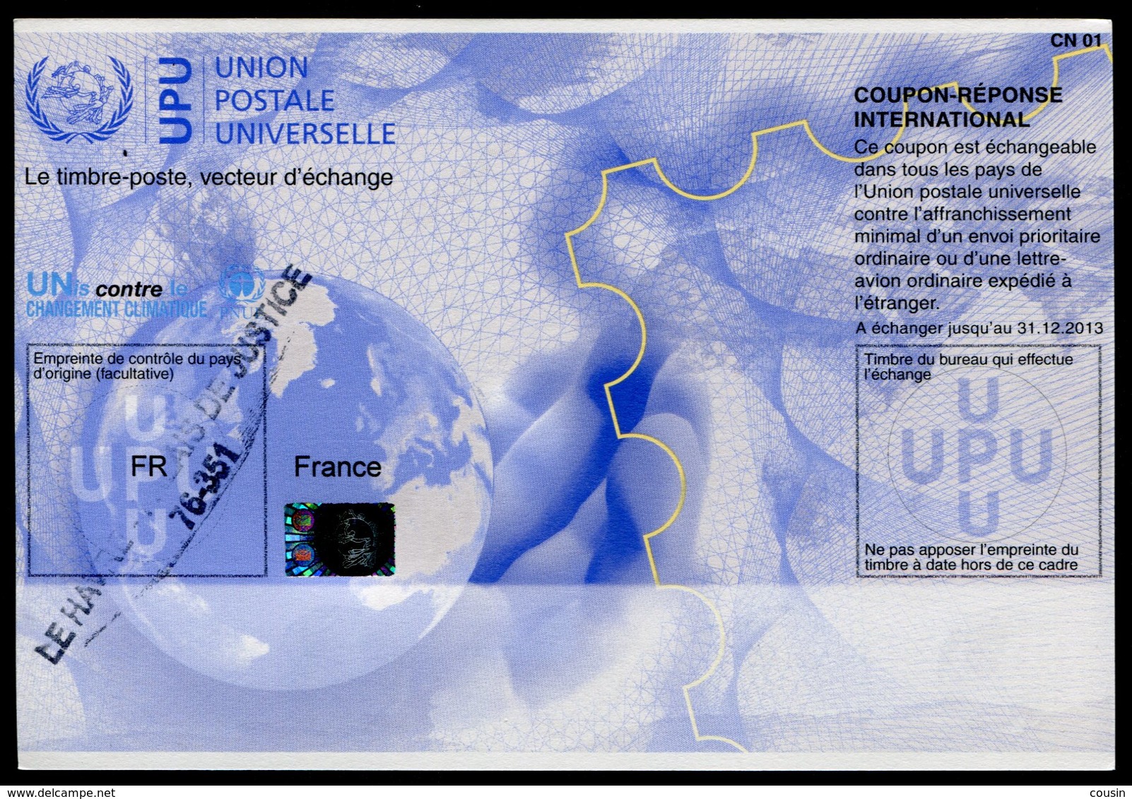 FRANCE  20110210  Coupon Réponse International / International Reply Coupon - Coupons-réponse