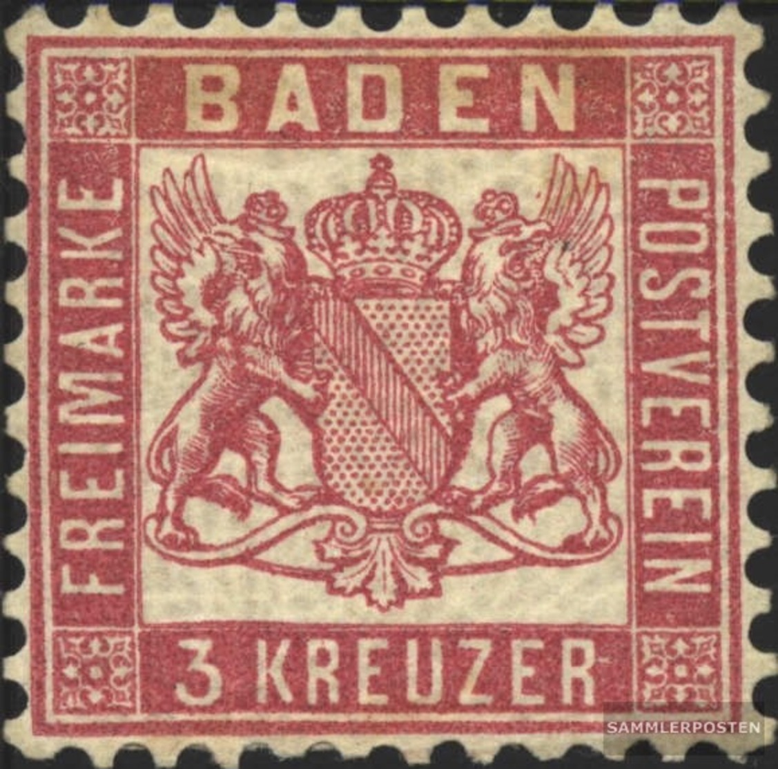 Baden 18 Fein (B-Qualität) Gestempelt 1862 Wappen - Autres & Non Classés