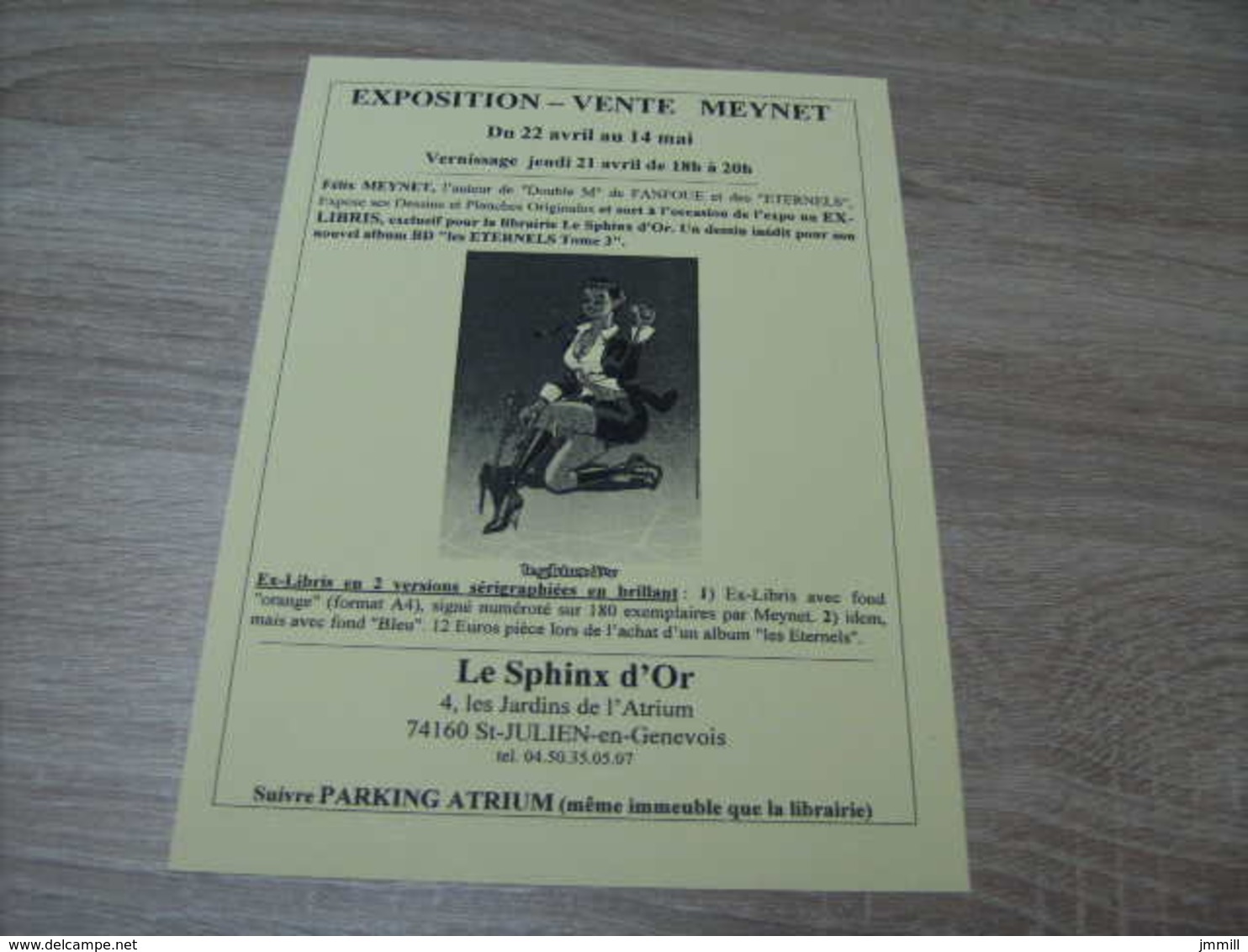 Meynet : Ex Libris Le Shinx D'or : Lot De Deux Variantes + Carte Invitation Dédicace - Künstler M - O