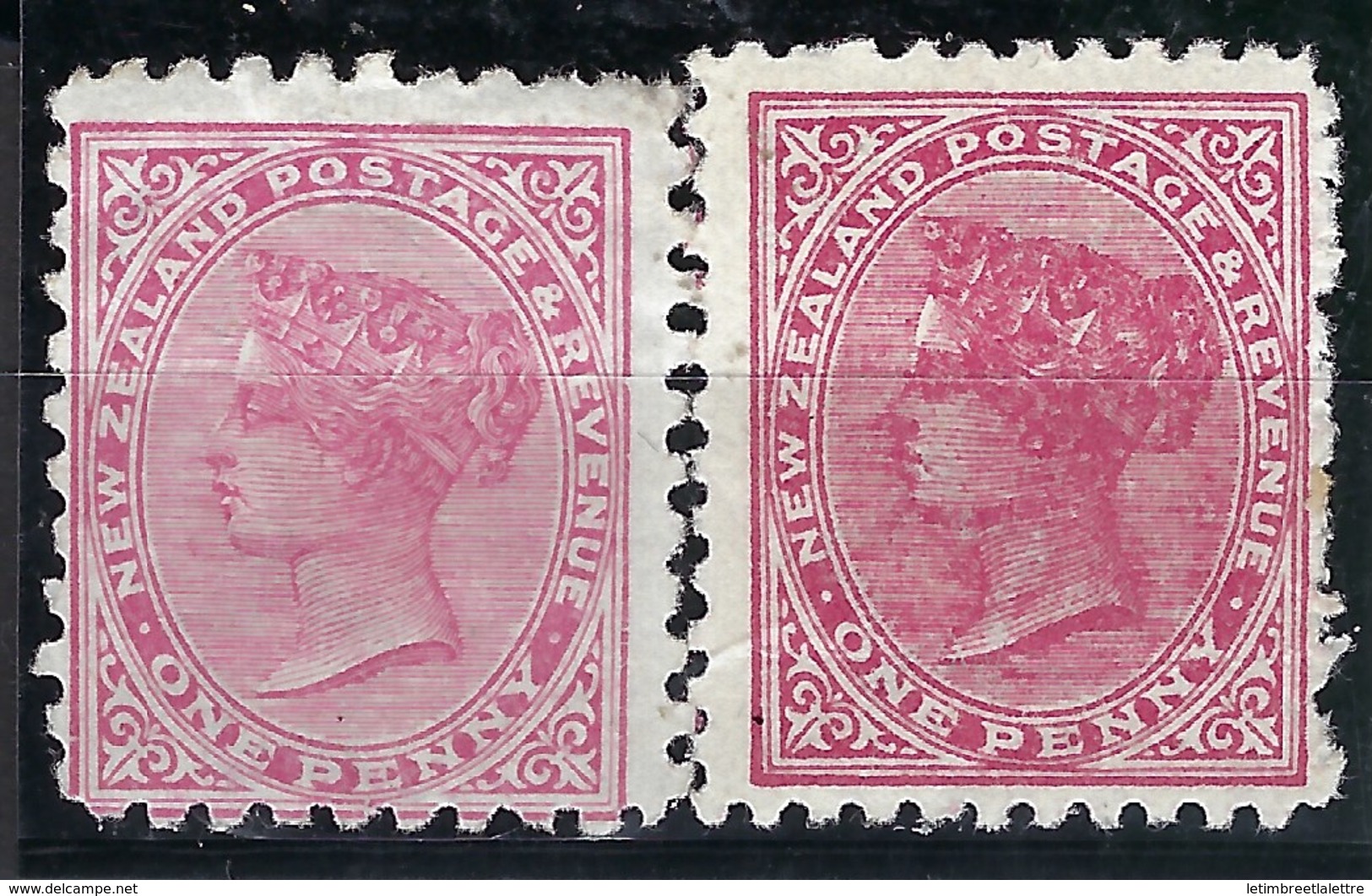 ⭐ Colonie Anglaise - New Zealand - YT N° 60 * - Neuf Avec Charnière - Les Dentelures Et Type ⭐ - Unused Stamps