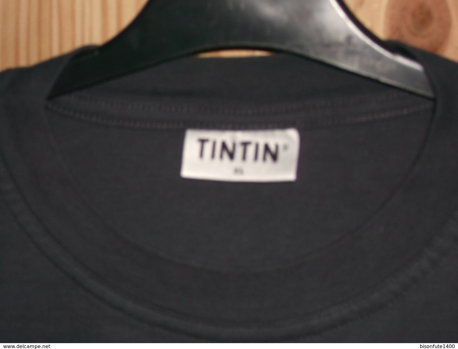 T-shirt Tintin De Couleur Gris Anthracite, Taille XL. ( CW ) - Andere & Zonder Classificatie