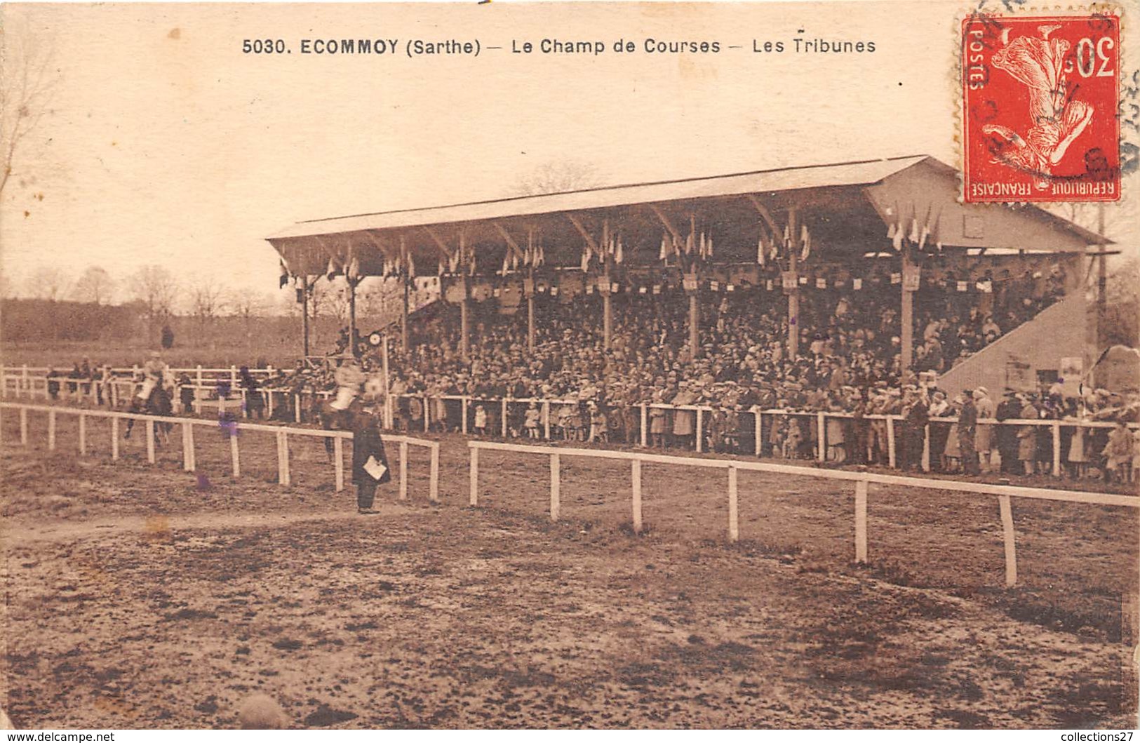 72-ECOMMOY- LE CHAMP DE COURSES, LES TRIBUNES- - Ecommoy