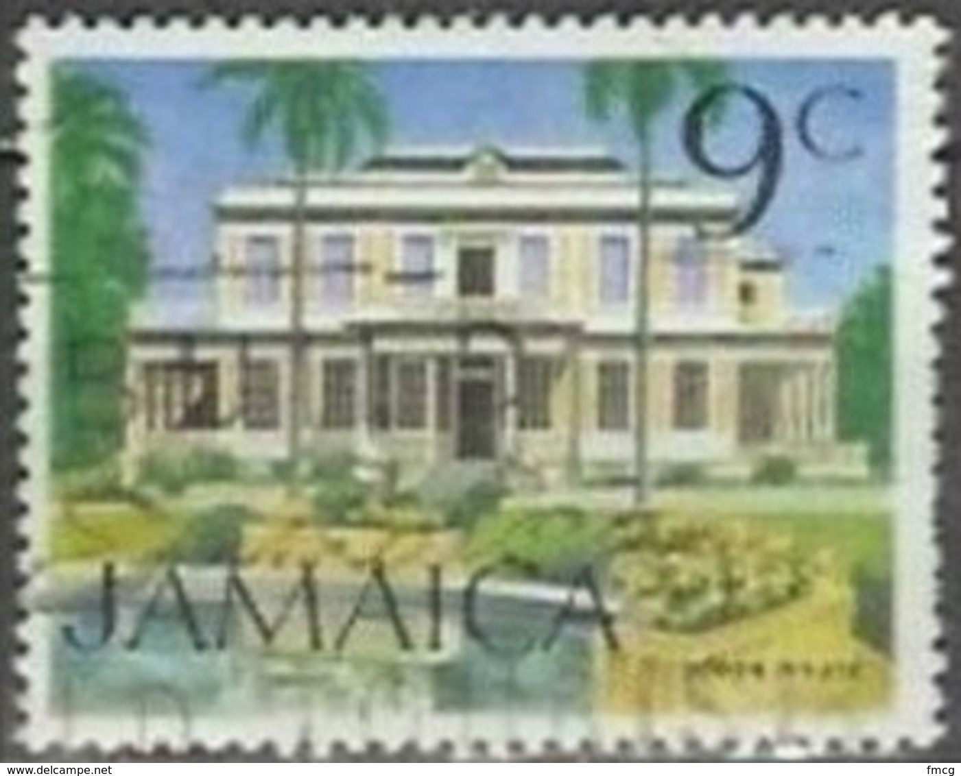 1972 9 Cent Devon House, Used - Jamaica (1962-...)