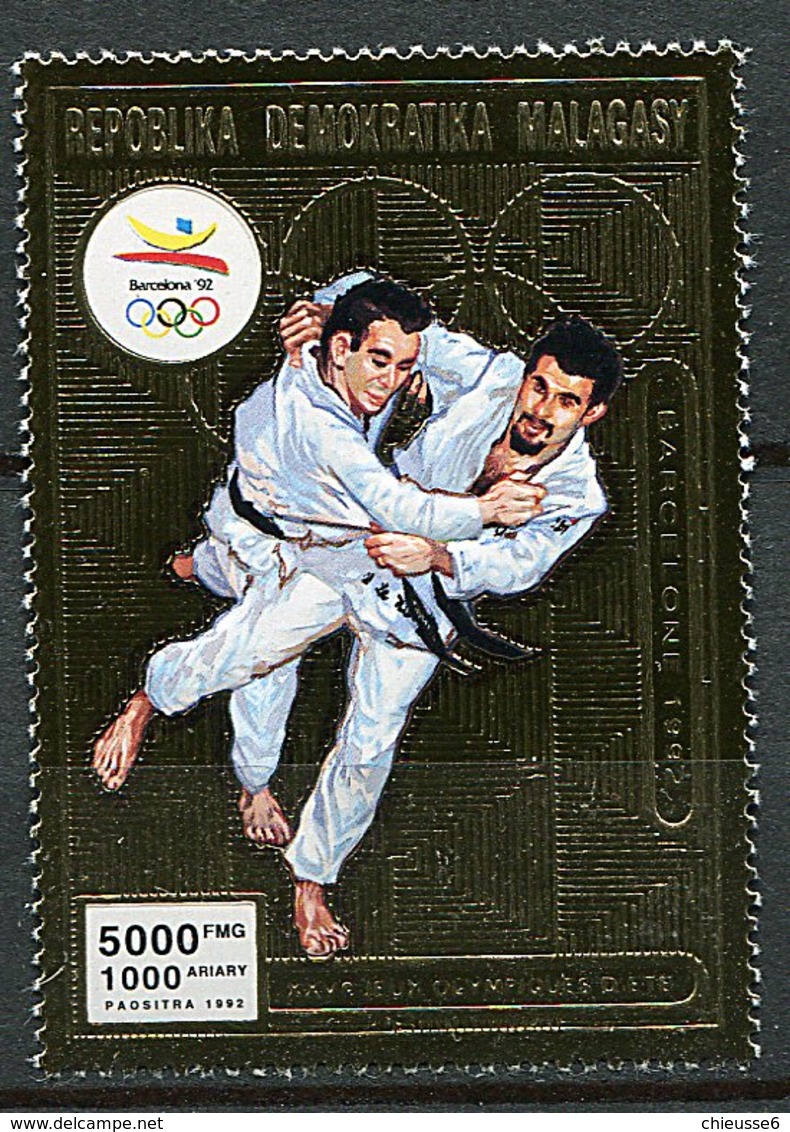 Madagascar ** Ref. Michel N° 1381 Or - JO De Barcelone - Judo - Madagascar (1960-...)