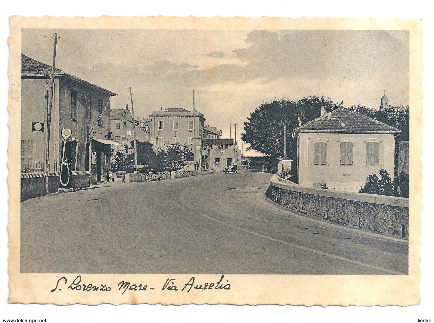 S. LORENZO  MARE - Via Aurelia - Distributore Benzina - Imperia