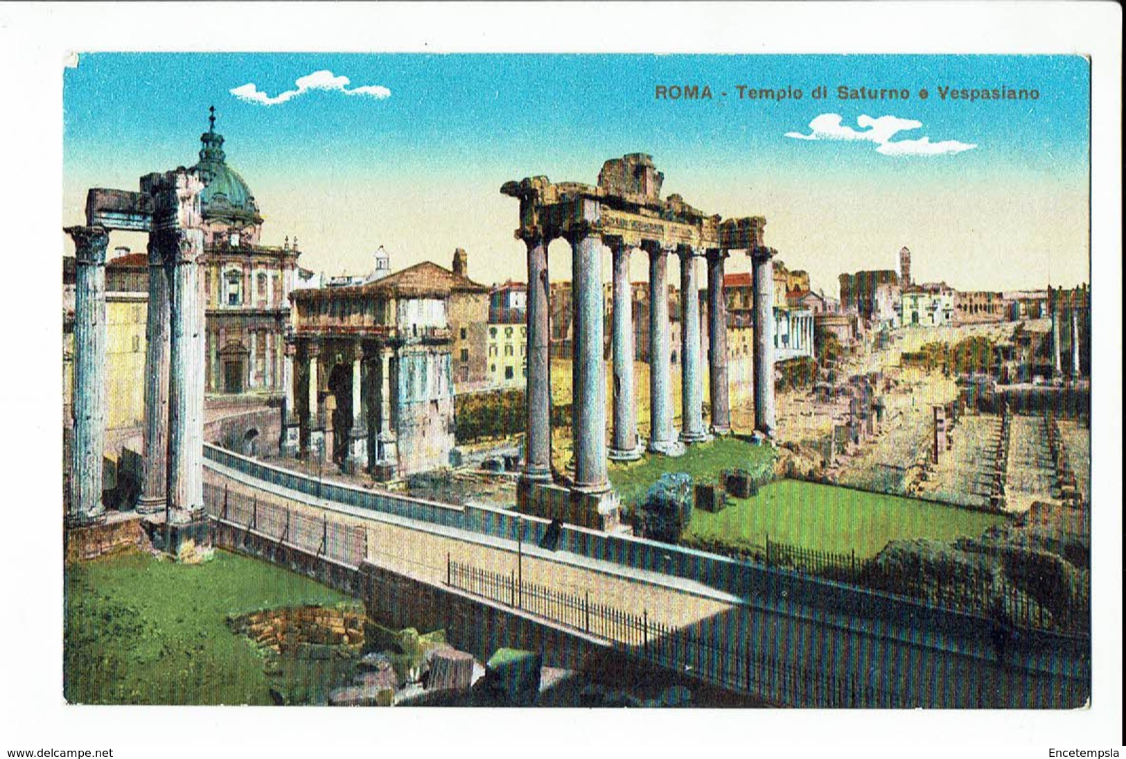 CPA - Carte Postale -Italie - Roma - Temple Di Saturno - Vespasiano S 2314 - Autres Monuments, édifices