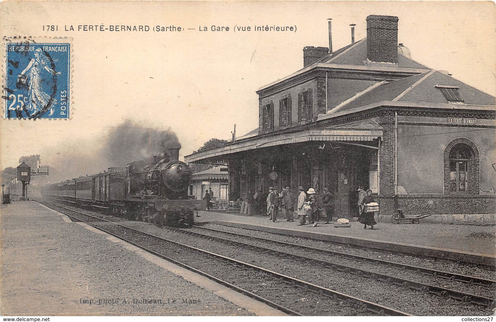 72-LA-FERTE-BERNARD- LA GARE VUE INTERIEURE - La Ferte Bernard