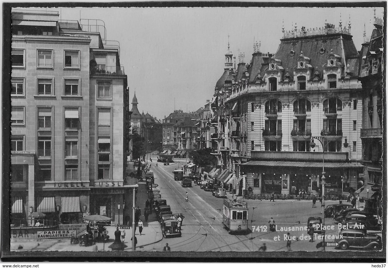 Lausanne - Place Bel Air Et Rue Des Terreaux - Lausanne