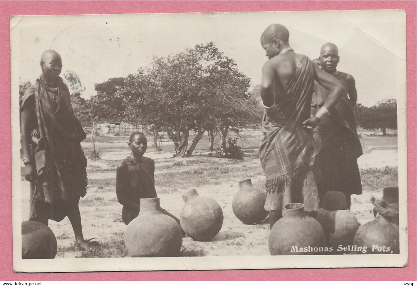 Southern Rhodesia - Rhodésie - MASHONAS Selling Pots - Zimbabwe