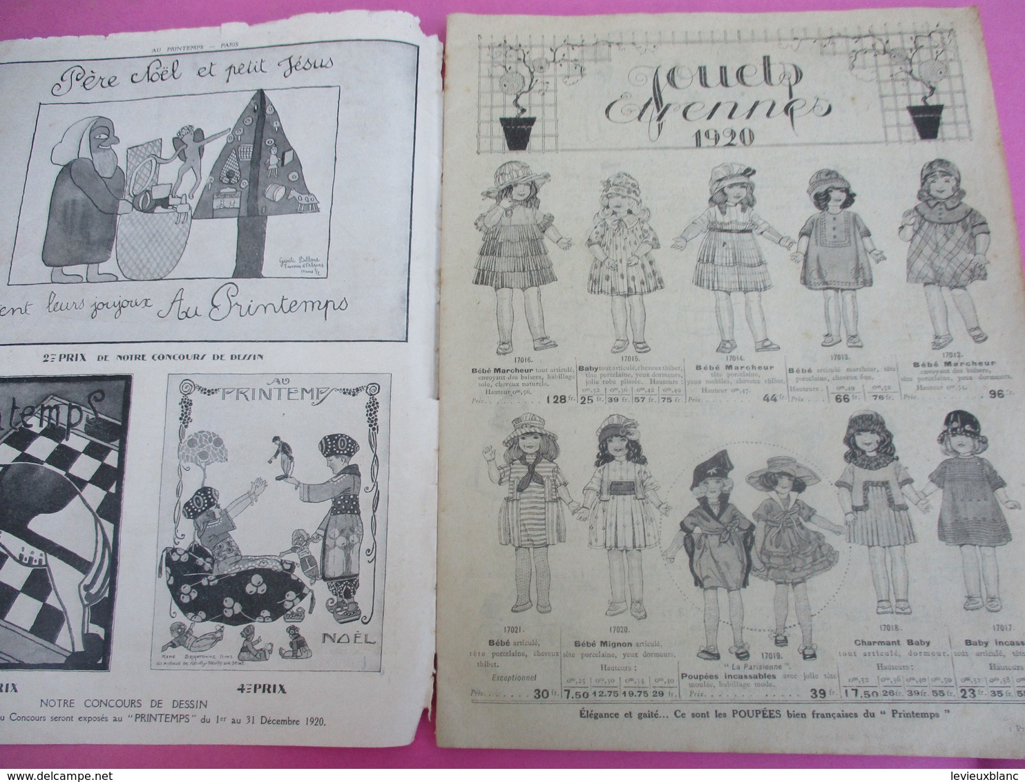 Catalogue De Grand Magasin / JOUETS / Au Printemps Paris / Pigelet/ Noel 1920 / 1920-21                       CAT241 - Autres & Non Classés