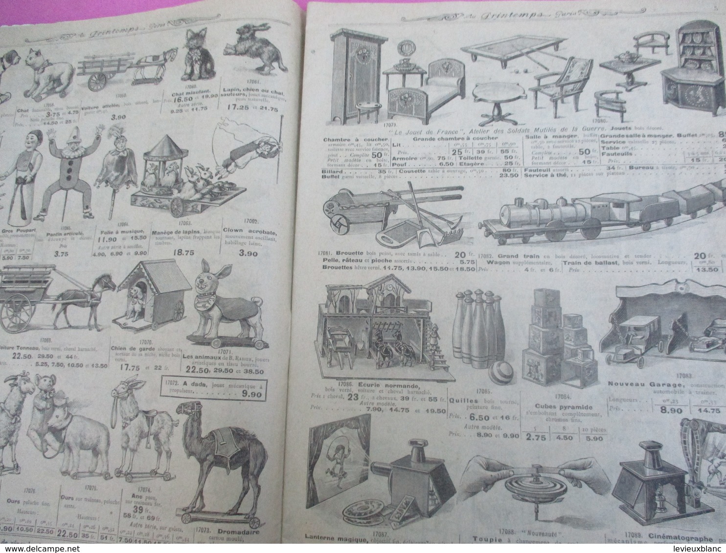 Catalogue De Grand Magasin / JOUETS / Au Printemps Paris / Pigelet/ Noel 1920 / 1920-21                       CAT241 - Autres & Non Classés