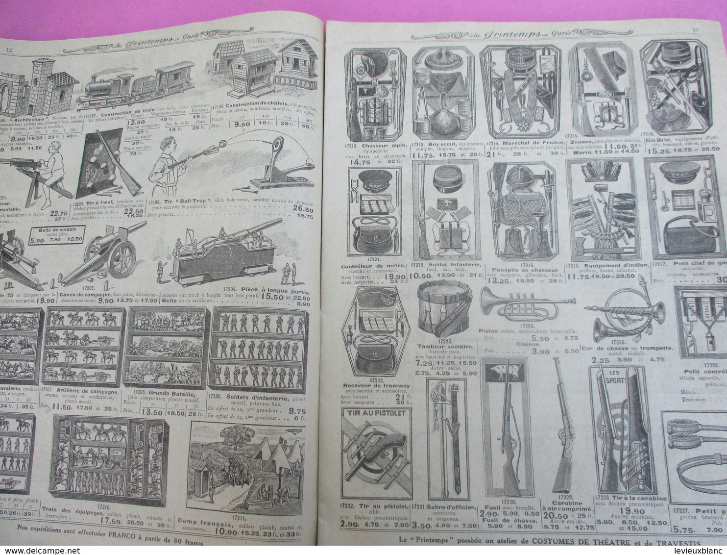 Catalogue de Grand Magasin / JOUETS / Au Printemps Paris / Pigelet/ Noel 1920 / 1920-21                       CAT241