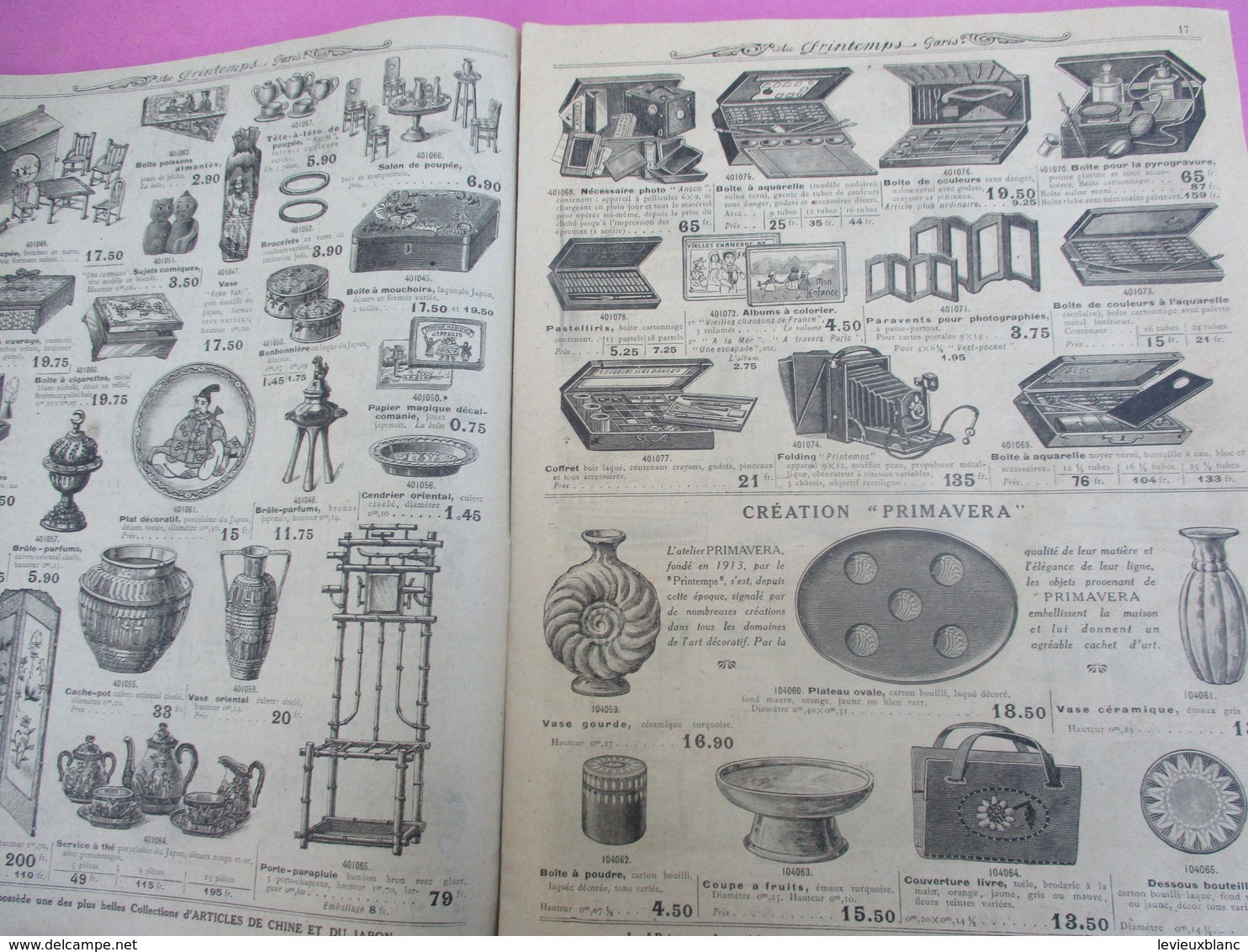 Catalogue de Grand Magasin / JOUETS / Au Printemps Paris / Pigelet/ Noel 1920 / 1920-21                       CAT241