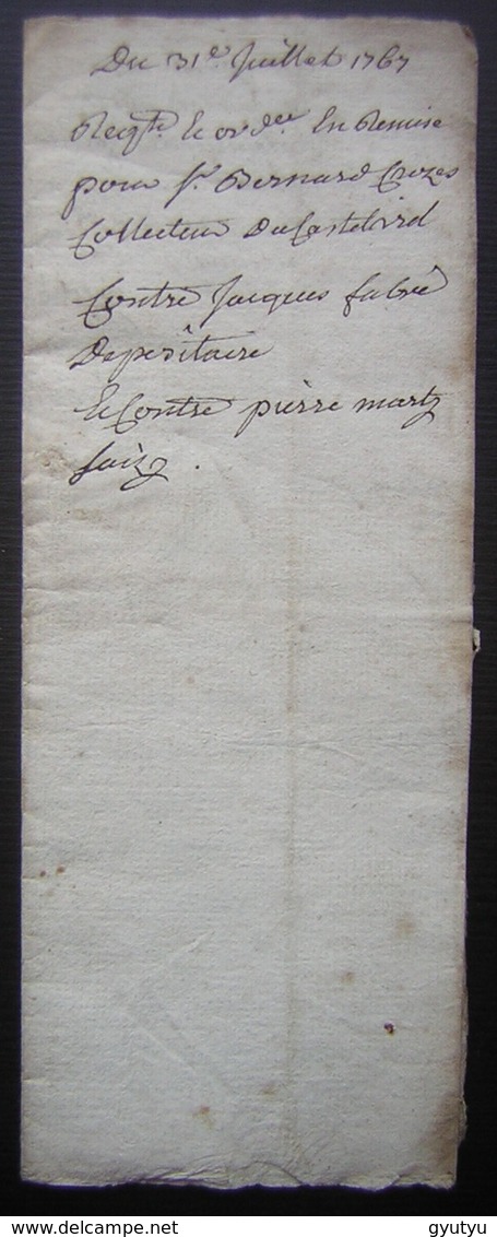 1767 Requête Devant Bernard Crozes, Collecteur Du Castelviel Contre Pierre Marty Et Jacques Fabre - Manuscrits