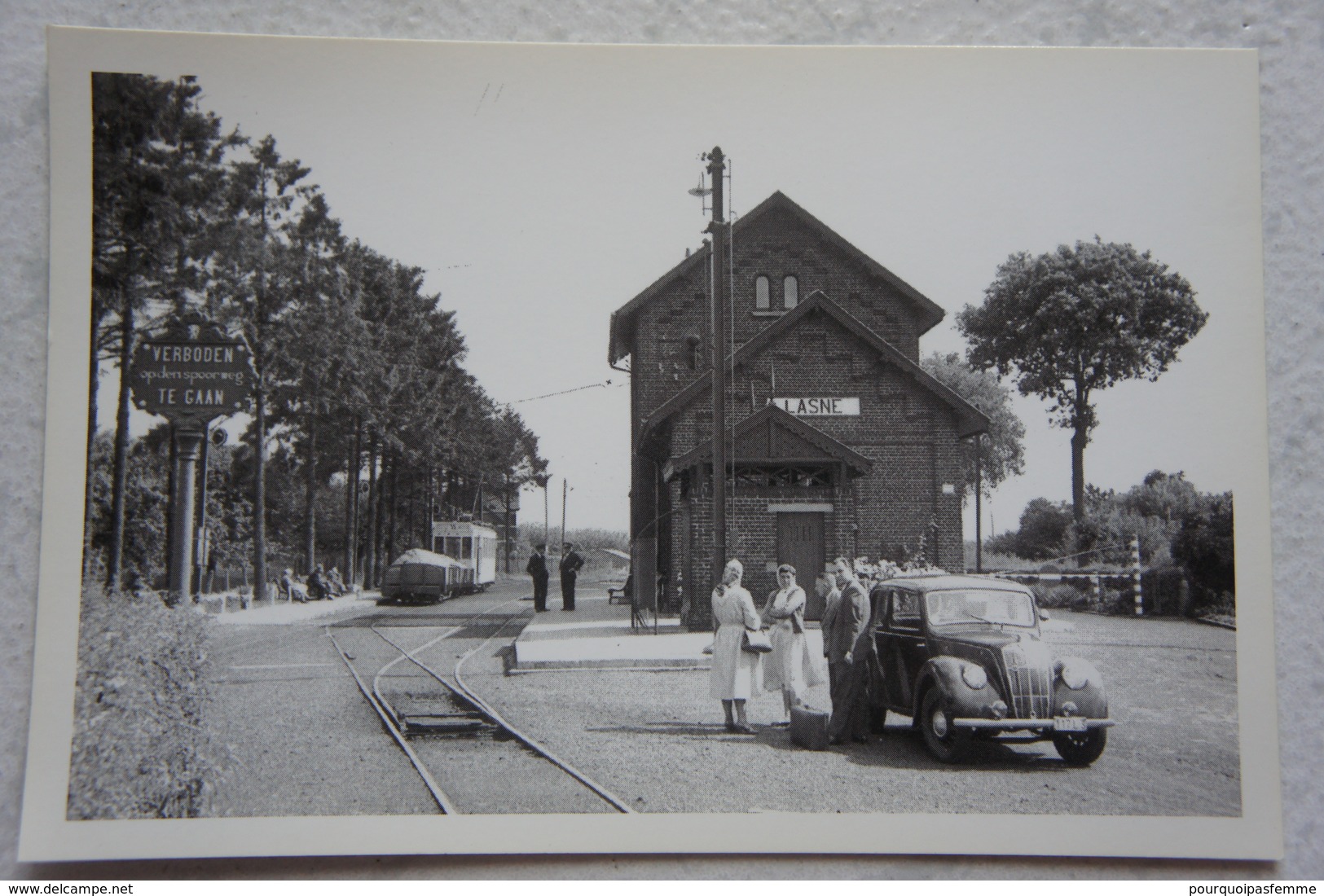 CPA LASNE Waterloo Tram Vicinal Repro édition Limitée 1958 Tramway - Other & Unclassified