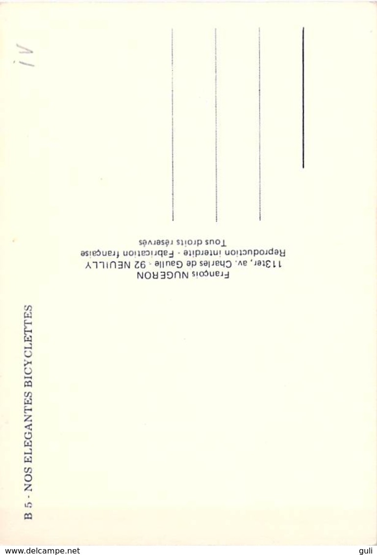PUB Publicité NUGERON  B 5 Nos Elégantes Bicyclettes CLEMENT  (Cycles Vélo Cycle Bicyclette Bicycle)*PRIX FIXE - Publicité