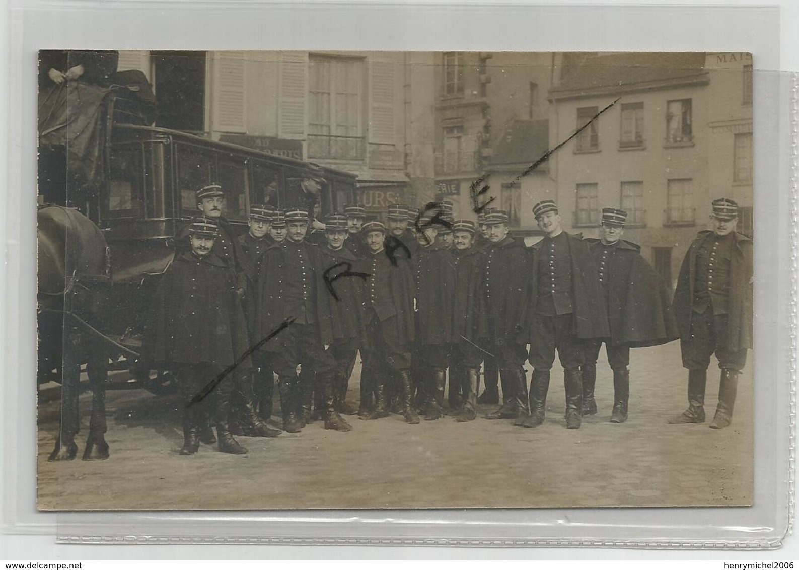 Paris 05 Diligence A La Place Ste Sainte Germaine élèves De Polytechnique  Carte Photo Animée Militaires - District 05