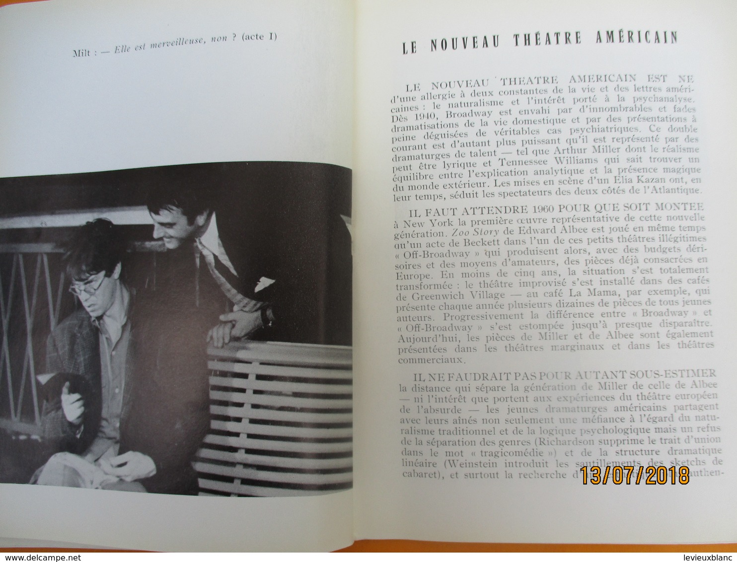 Théatre MONTPARNASSE/Gaston BATY/Love /Schisgal/ Laurent Terzieff/ Bernard Noel/ De Boysson/ Saison 1965-66      PROG172