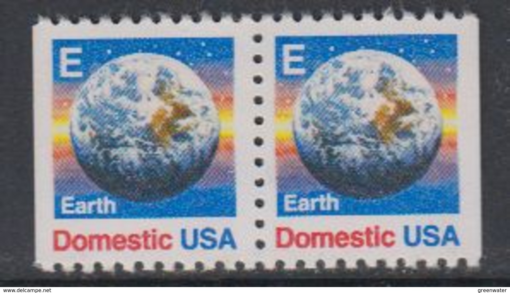 USA 1988 Earth / Domestic 2v From Booklet ** Mnh (40746) - Ongebruikt