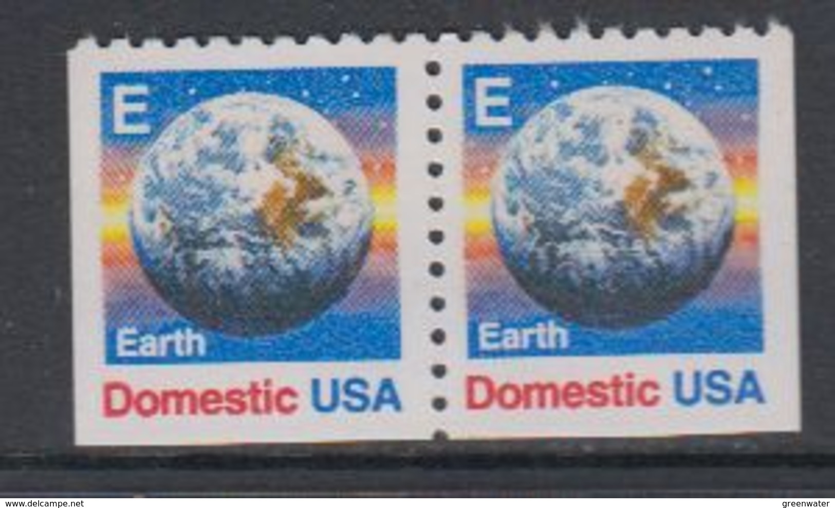 USA 1988 Earth / Domestic 2v From Booklet ** Mnh (40746A) - Ongebruikt