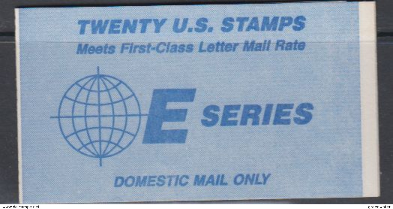 USA 1988 Earth / Domestic Complete Booklet 20 Stamps (closed) ** Mnh (40746E) - 1981-...