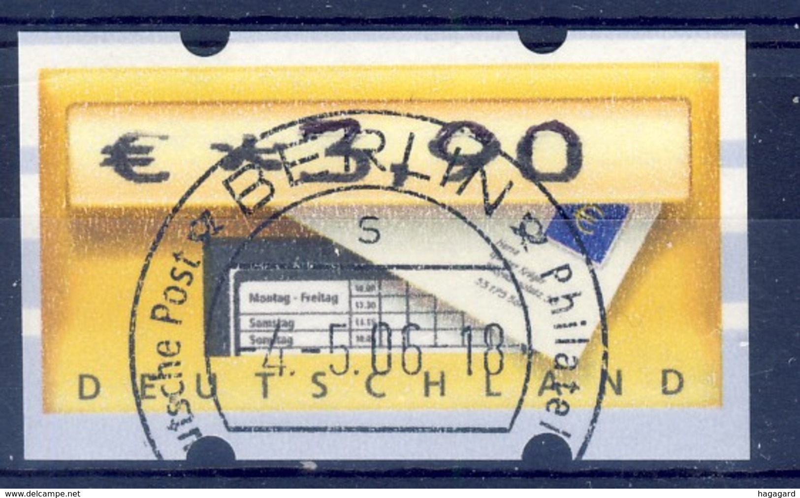 +D2791. BRD 2006. Michel 5, 3,90€, Cancelled - Maschinenstempel (EMA)