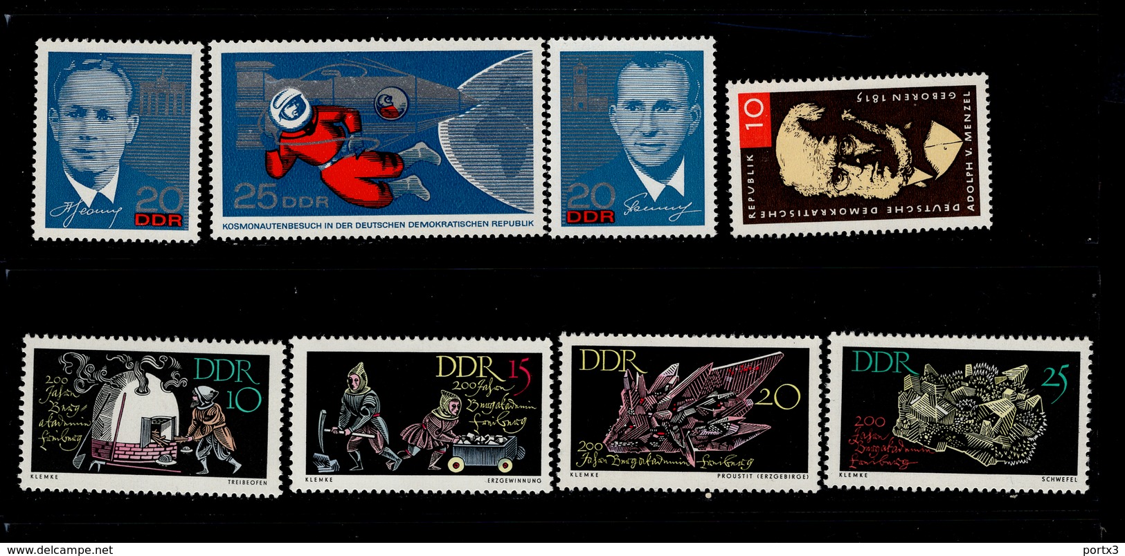 DDR 1138 - 1146 Kosmonauten /Menzel / Berakademie  ** MNH Neuf - Ungebraucht