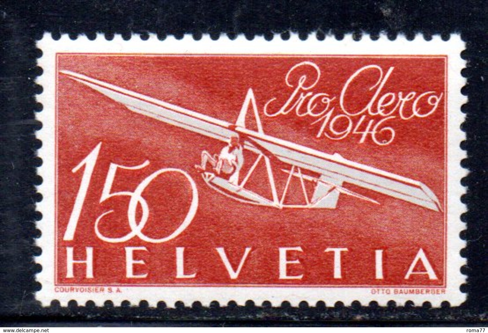 503/1500 - SVIZZERA 1946 , Posta Aerea Unificaton. 40 Con Gomma Integra  ***  MNH Pro Aereo - Nuovi