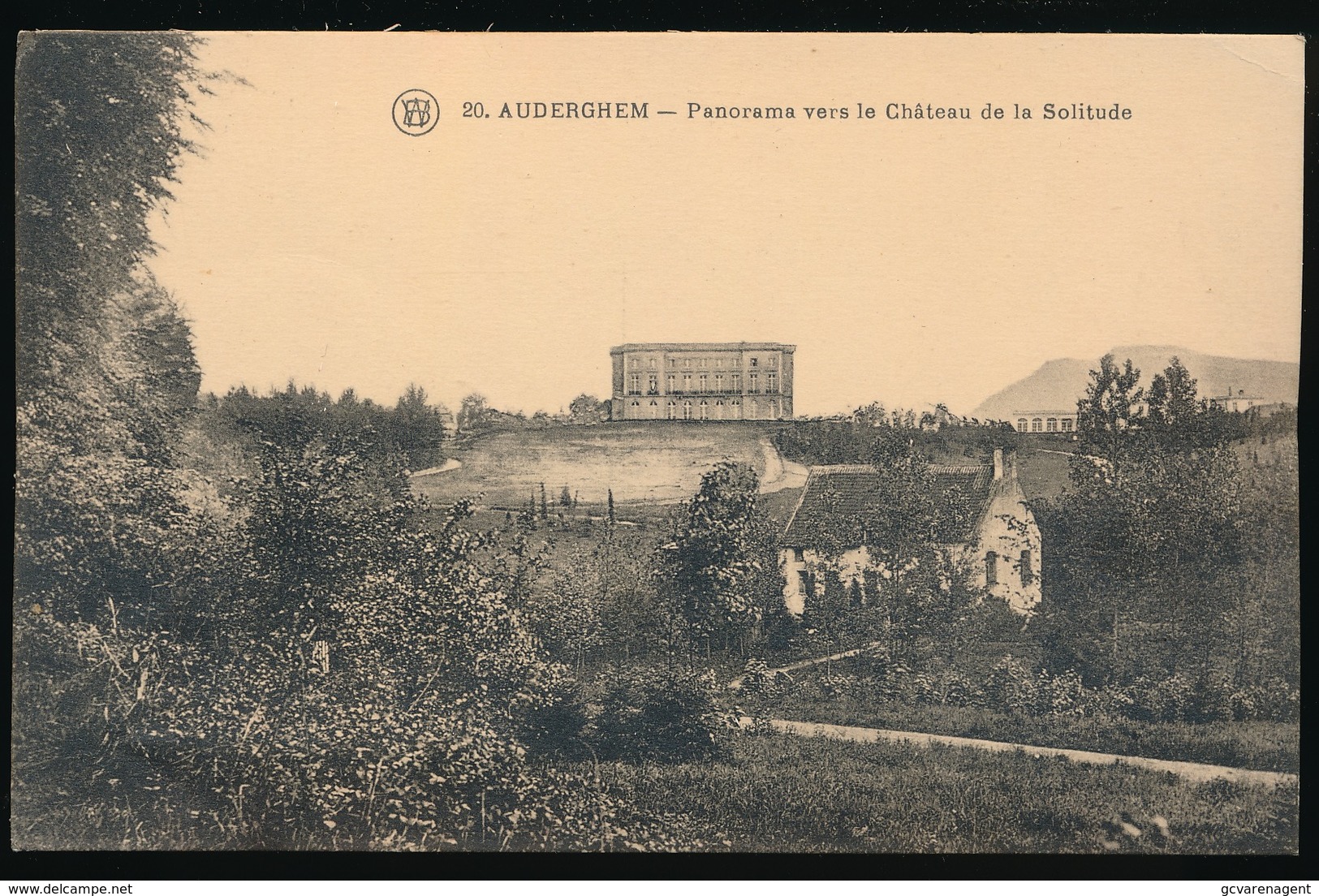 OUDERGEM   PANORAMA VERS LE CHATEAU DE LA SOLITUDE - Auderghem - Oudergem