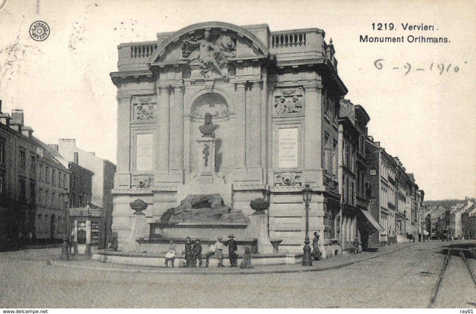 BELGIQUE - LIEGE - VERVIERS - Monument Orthmans. (n°1219). - Verviers