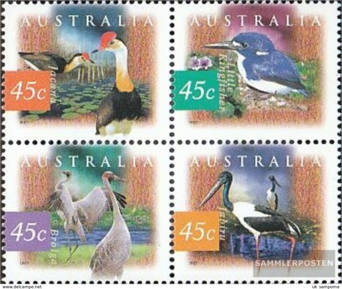 Australia 1641-1644 Block Of Four (complete Issue) Unmounted Mint / Never Hinged 1997 Birds - Ungebraucht