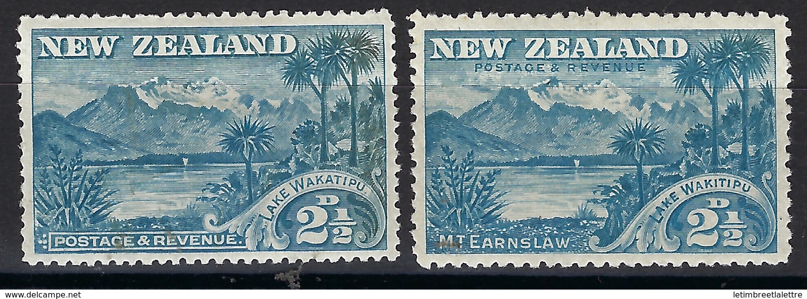 Nouvelle Zélande - N° 73 Et 73A * - Neuf Avec Charnière - Unused Stamps