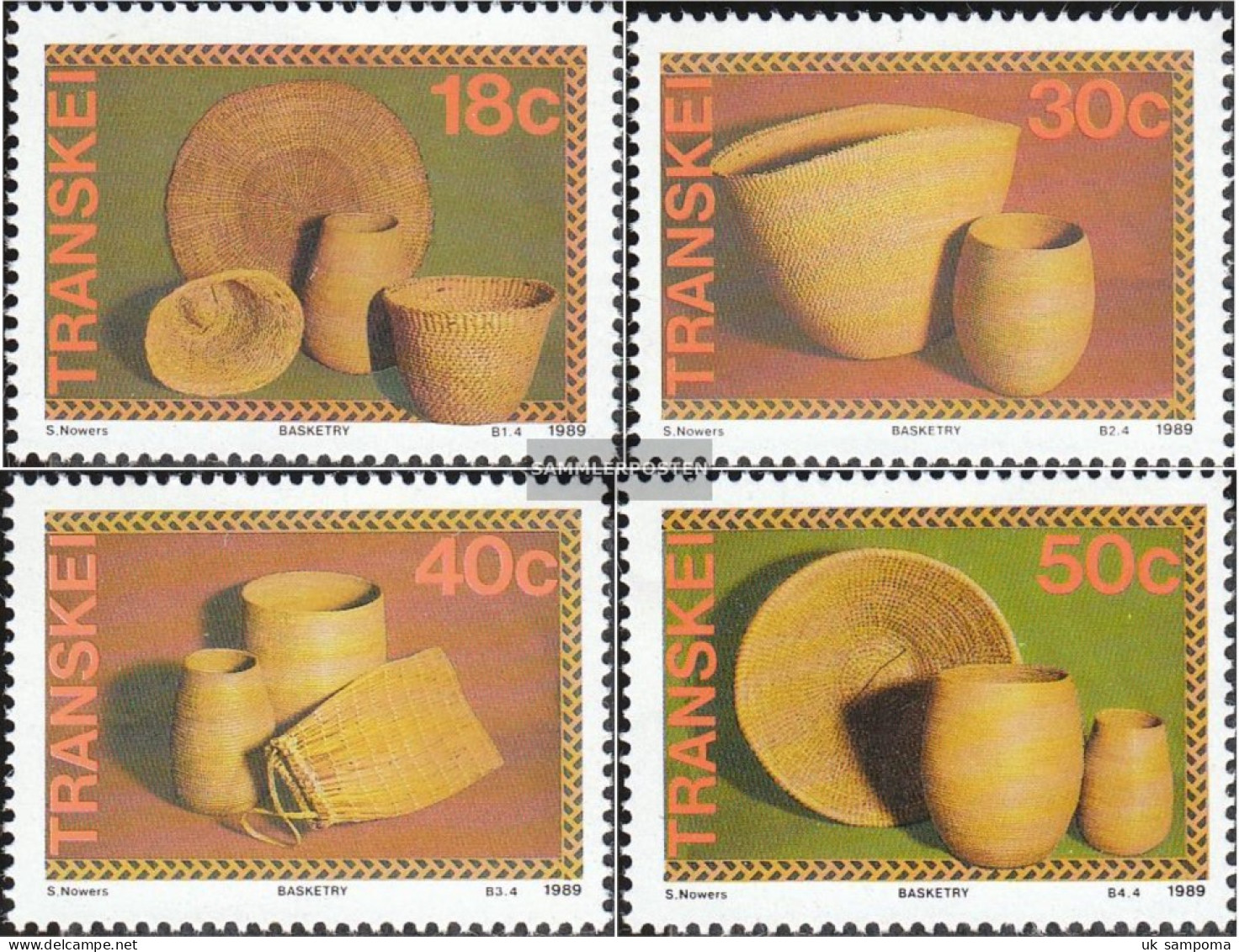 South Africa - Transkei 234-237 (complete Issue) Unmounted Mint / Never Hinged 1989 Korbwaren - Transkei