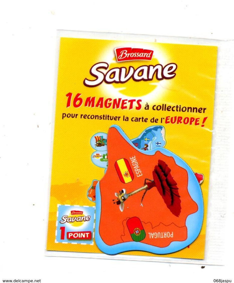 Magnet Brossard Savane Europe Espagne Girafe Flamenco - Magnets