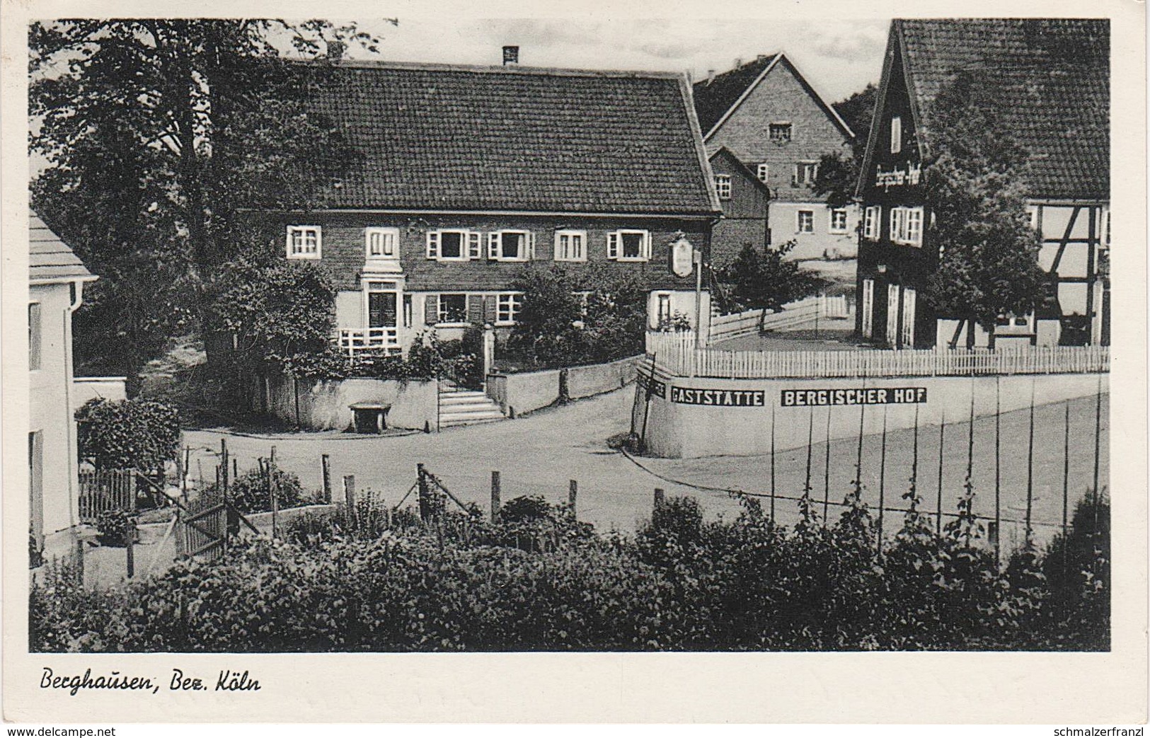 AK Berghausen Bez. Köln Rheinland Gasthof Bergischer Hof A Engelskirchen Gummersbach Marienheide Lindlar Frielingsdorf - Gummersbach